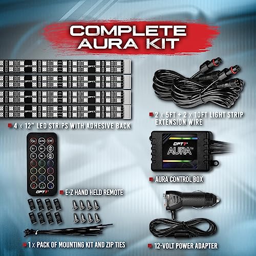 Aura Double Glow RGB Interior Show Car Lights with Remote Control