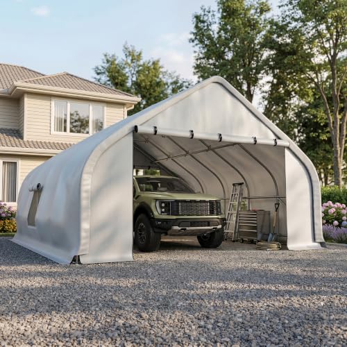 20x20 FT Heavy Duty Curved Carport