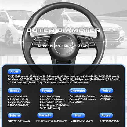 Car Steering Wheel Cover for Prius Civic Model 3