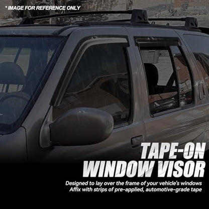 4PCS Tape On Window Visors for 1996 (4 Count)