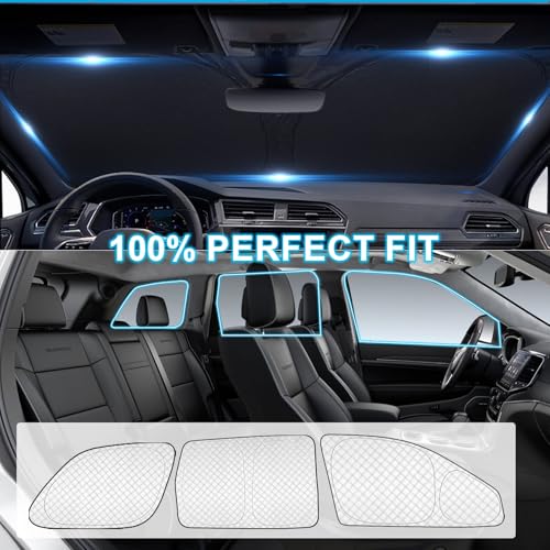 8pcs Sun Shades for Jeep Grand Cherokee 2011 (8 Count)