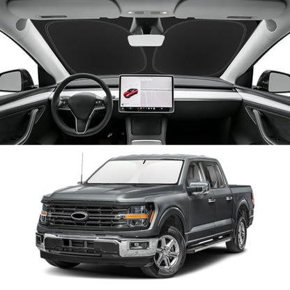 Custom Fit Windshield Sun Shade for Ford F150 2021