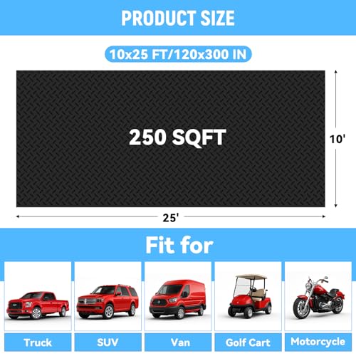 10x25 FT Garage Floor Mat