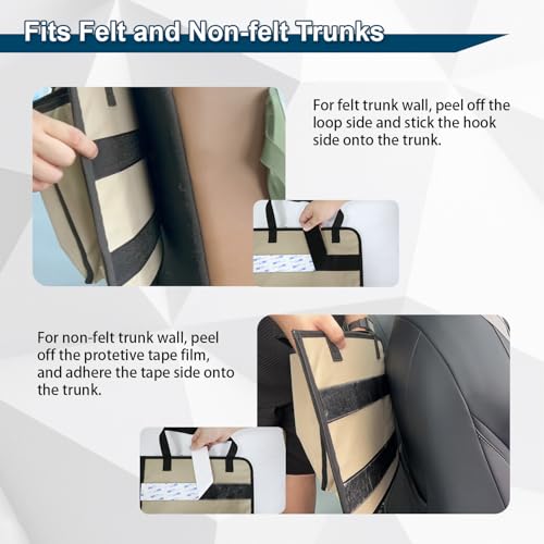 Deluxe Trunk and Backseat Organizer for Medium or Large Size SUVs & RVs