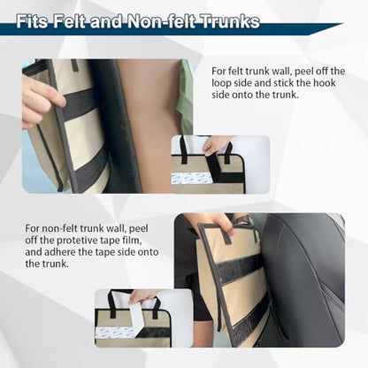 Deluxe Trunk and Backseat Organizer for Medium or Large Size SUVs & RVs