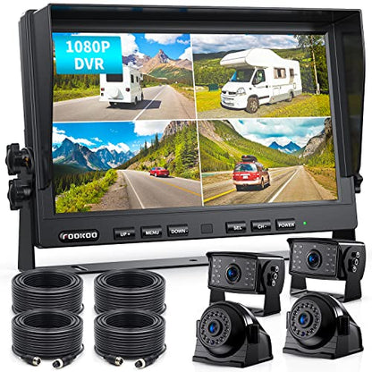 10" 1080P Wired Backup Camera System Kit