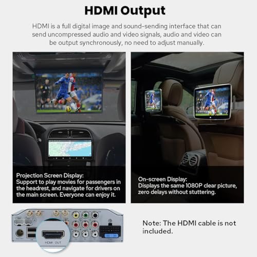 8.9" Single Din Touchscreen Radio Android 13 Head Unit with Carplay and Android Auto 4GB+64GB Detachable Car Stereo with Bluetooth