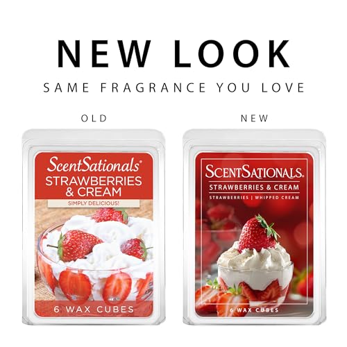 Strawberries & Cream Scented Wax Melts 10oz (10 Ounce)