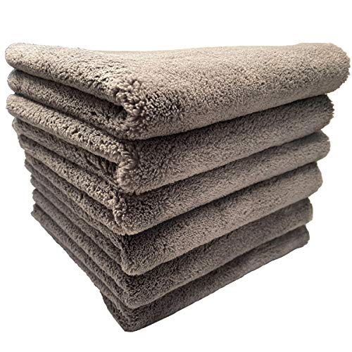 Plush Edgeless Microfiber Towel for Car (6 Count)