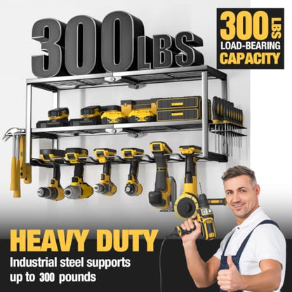 Heavy Duty Power Tool Organizer Wall Mount