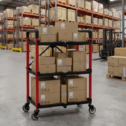 3 Tier Collapsible Utility Cart
