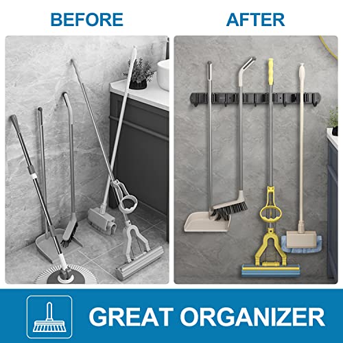 2 Pack Broom Holder Wall Mount (2 Count)