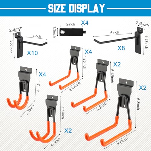 36 Pcs Slatwall Hooks & Hangers (36 Count)
