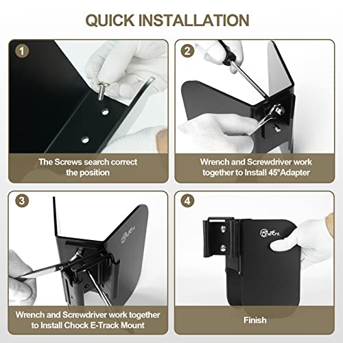 4 Pack E Track Wheel Chock for E