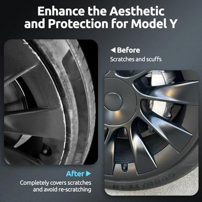 Wheel Rim Protector for Tesla Model Y 20 Inch Induction Wheels All