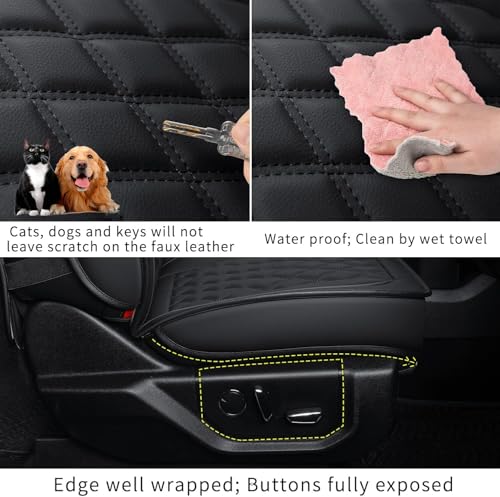 F150 Faux Leather Seat Covers Fit for 2015 (4 Count)