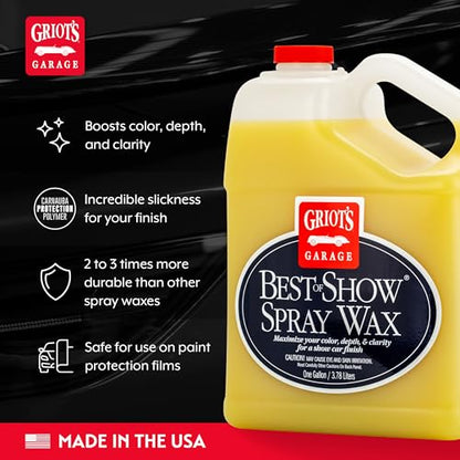 Best of Show Spray Wax for Car Detailing (128 Fl Oz)