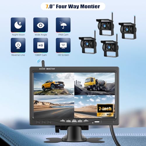 1080P Wireless RV Backup Camera System
