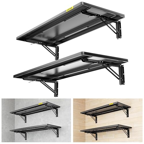 2pack 1.2x3ft Adjustable Rail Type Folding Storage Rack Shelf