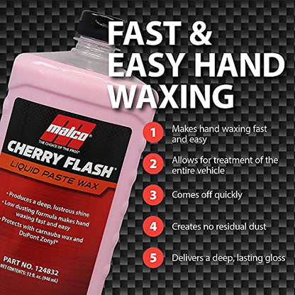 Cherry Flash Automotive Liquid Paste Wax (64 Fl Oz)