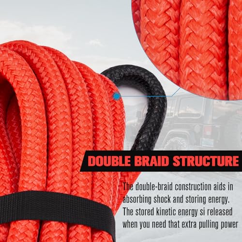 Kinetic Recovery Rope Kit with 2 Soft Shackles