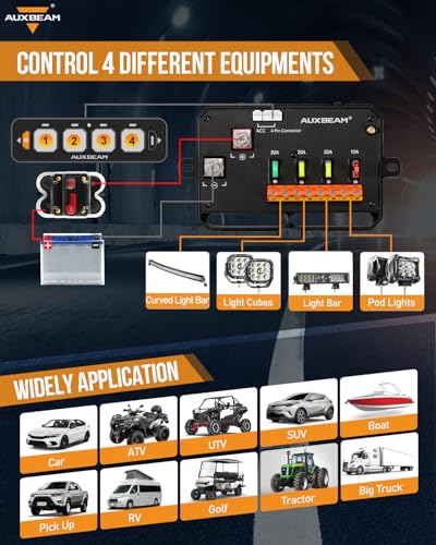 AS 400 Slim 4 Gang Switch Panel with Bluetooth APP &Wireless Remote