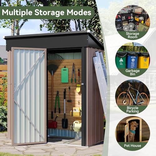 5x3 ft Outdoor Storage Shed