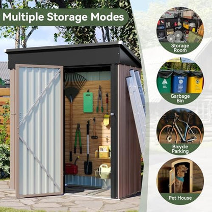 5x3 ft Outdoor Storage Shed