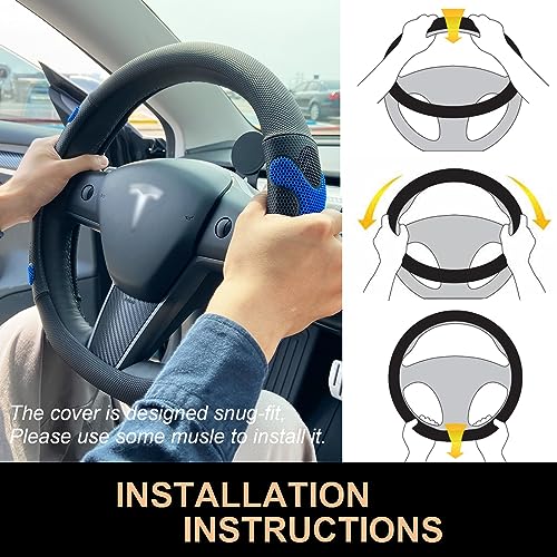 Comfy Grip Steering Wheel Cover for Tesla Model Y