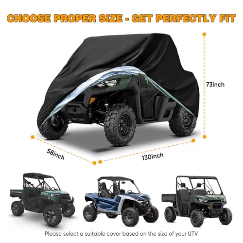 UTV Cover Heavy Duty 300D Waterproof Outdoor Storage 2