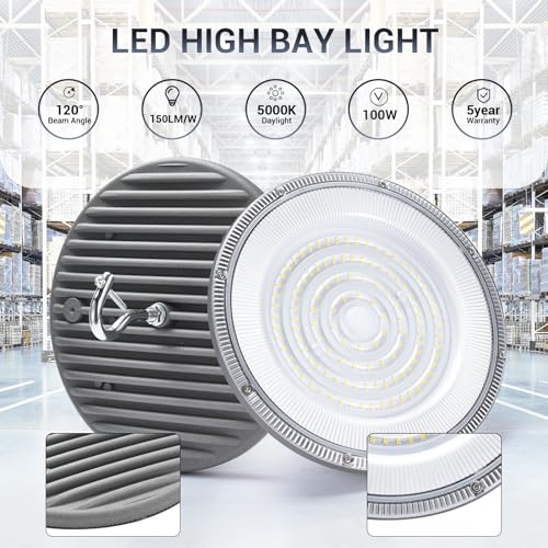 15 Pack 100W UFO Led High Bay Light (15 Count)