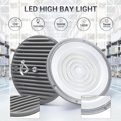 15 Pack 100W UFO Led High Bay Light (15 Count)