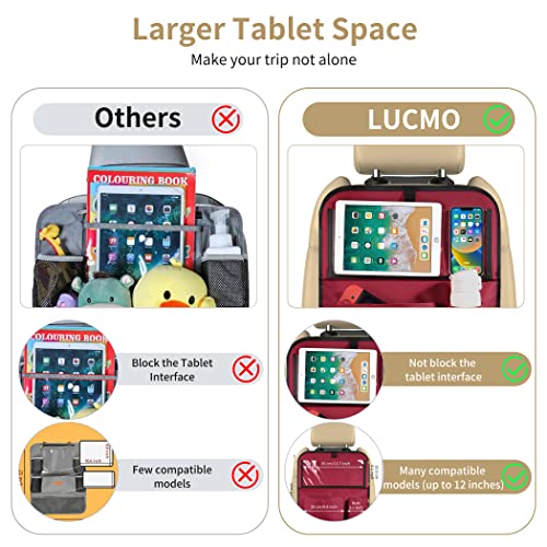 Car Backseat Organizer with Foldable Tablet Holder (18.6952 Ounce)