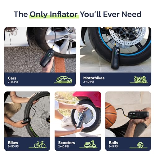 Bike Pump Portable Air Compressor for Cars & Bikes