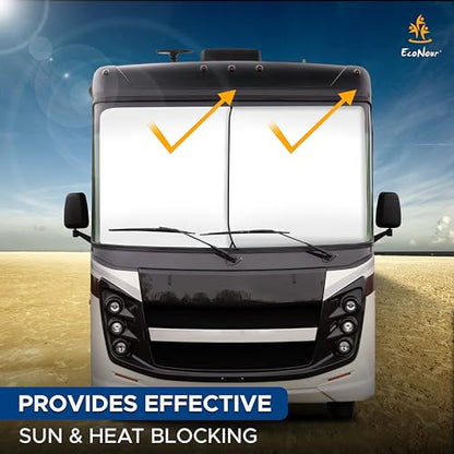 2 Piece Foldable RV Windshield Sun Shade