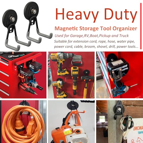 Heavy Duty Magnetic Hooks (4 Count)