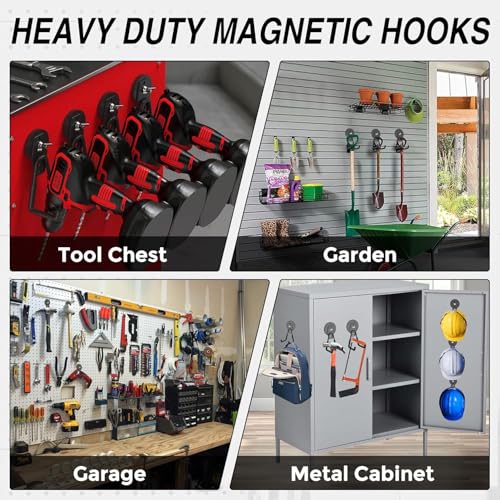 12 Pcs Magnetic Hooks Heavy Duty (12 Count)