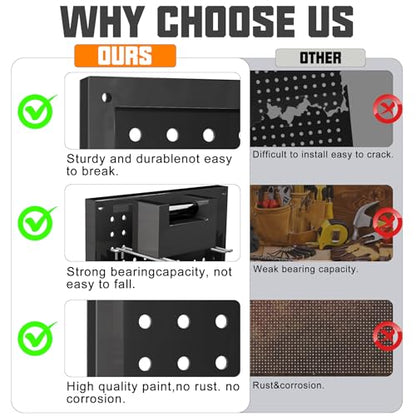 Metal Pegboard Storage System