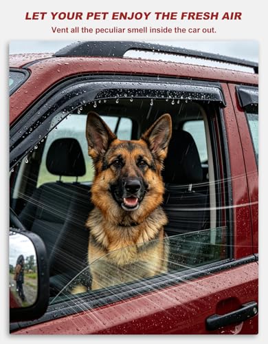 Tape On Window Visors Rain Guards for Toyota RAV4 2019 (6 Count)