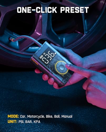 X9 Pro Portable 1Min Fast Tire Inflator for Compact Car (150 Count)