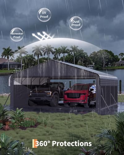 20'X20'X9' Metal Carport for 2 Cars