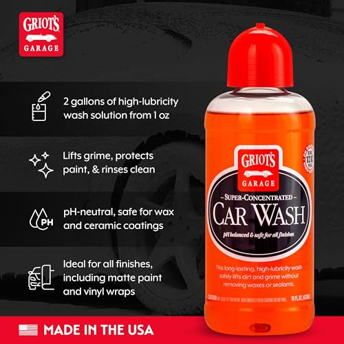 Super Concentrated Car Wash for Vehicle Washing and Cleaning (16 Fl Oz)