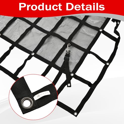 126" x 174" Truck Bed Cargo Net with 1500LBS Capacity