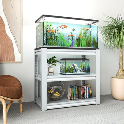 White 3 Tier Metal Shelving Heavy Duty Small Storage Racks
