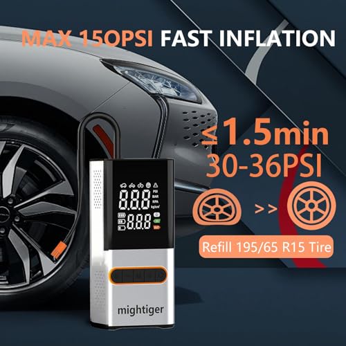 Tire Inflator Portable Air Compressor Cordless Automatic Air Pump