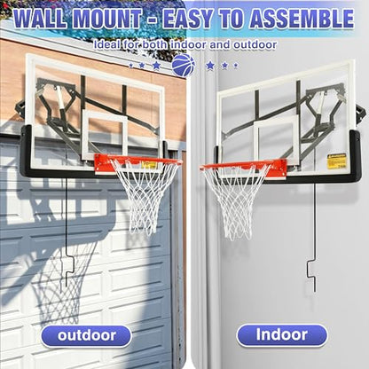 54.5" Wall Mounted Basketball Hoop