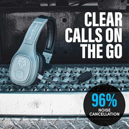 Storm Gray Wireless Trucker Bluetooth Headset with Mic