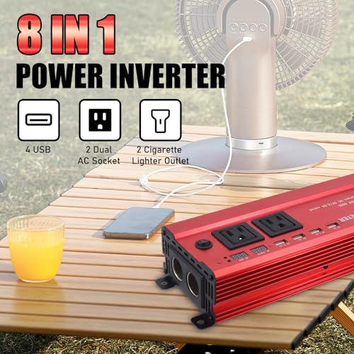 900W Car Power Inverter 12V to 110V