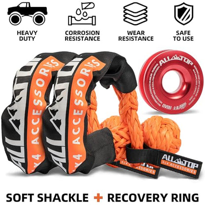 Synthetic Soft Shackle & Recovery Ring Kit