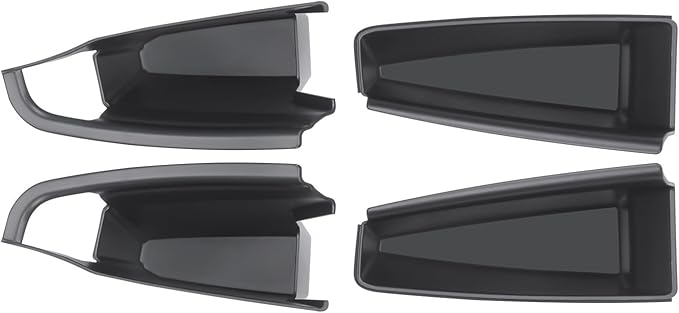 Suitable for Tesla Model Y (Juniper) 2025 / Model 3 (Highland) Door Handle Storage Box Organizer Tray (4-Piece Set Model Y Juniper 2025)